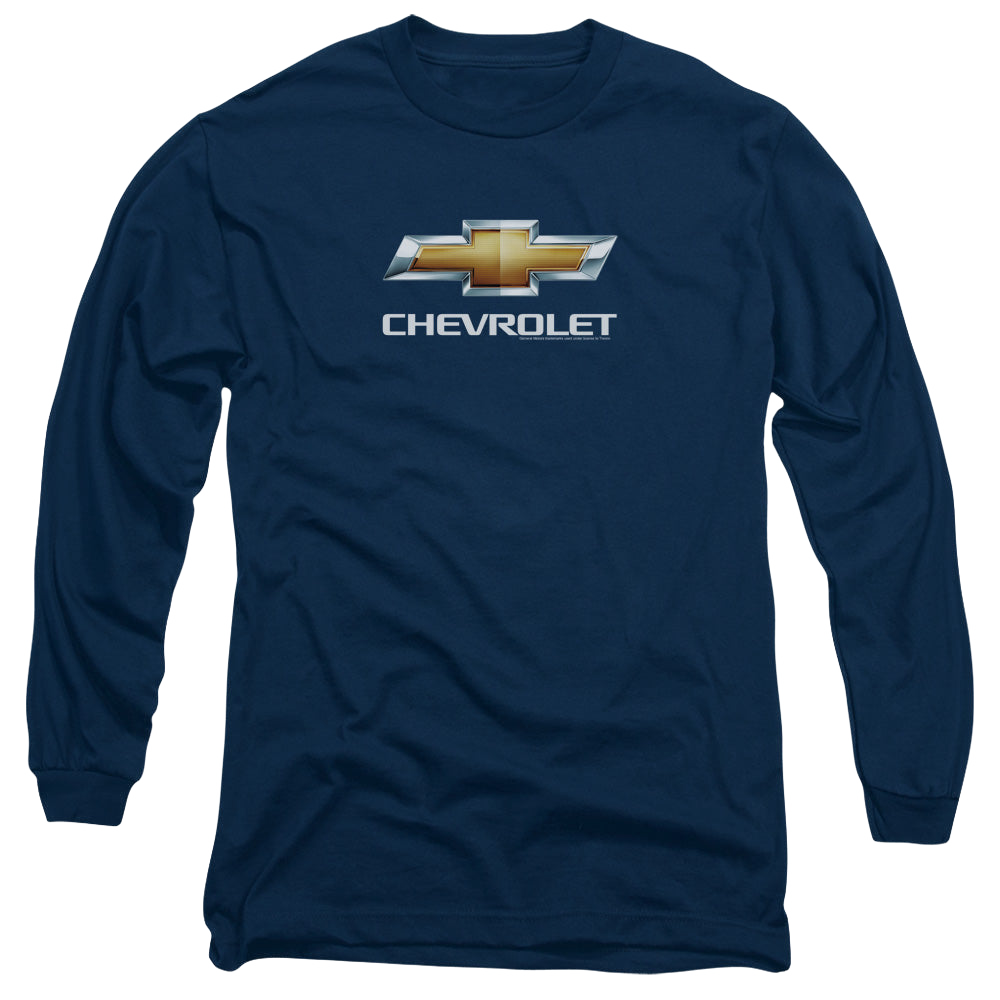Chevrolet Chevy Bowtie Stacked - Men's Long Sleeve T-Shirt Men's Long Sleeve T-Shirt Chevrolet