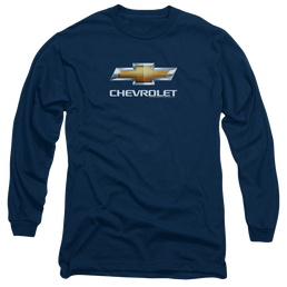 Chevrolet Chevy Bowtie Stacked - Men's Long Sleeve T-Shirt Men's Long Sleeve T-Shirt Chevrolet