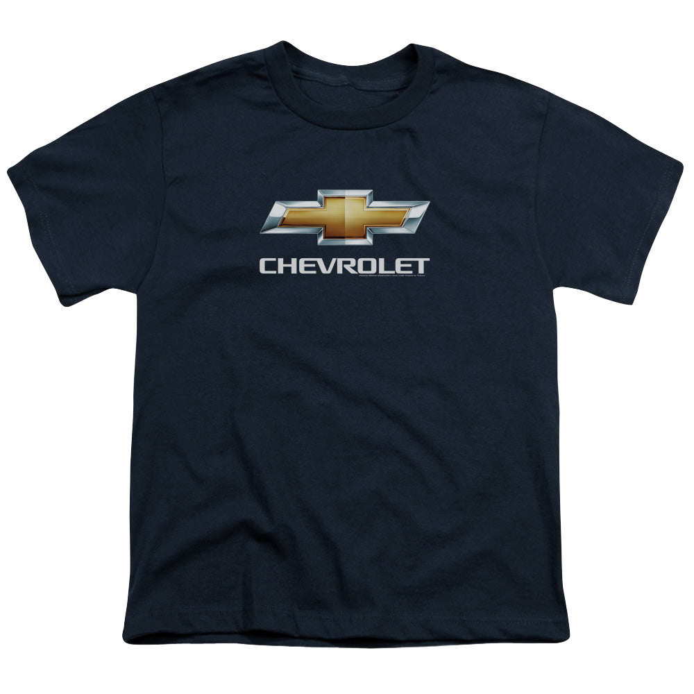 Chevrolet Chevy Bowtie Stacked - Youth T-Shirt Youth T-Shirt (Ages 8-12) Chevrolet
