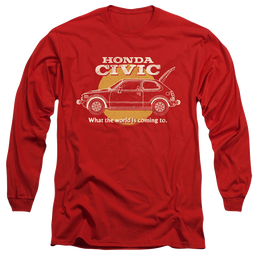 Honda Civic Coming World - Men's Long Sleeve T-Shirt Men's Long Sleeve T-Shirt Honda