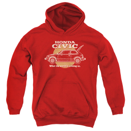 Honda Civic Coming World - Youth Hoodie Youth Hoodie (Ages 8-12) Honda