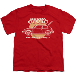 Honda Civic Coming World - Youth T-Shirt Youth T-Shirt (Ages 8-12) Honda