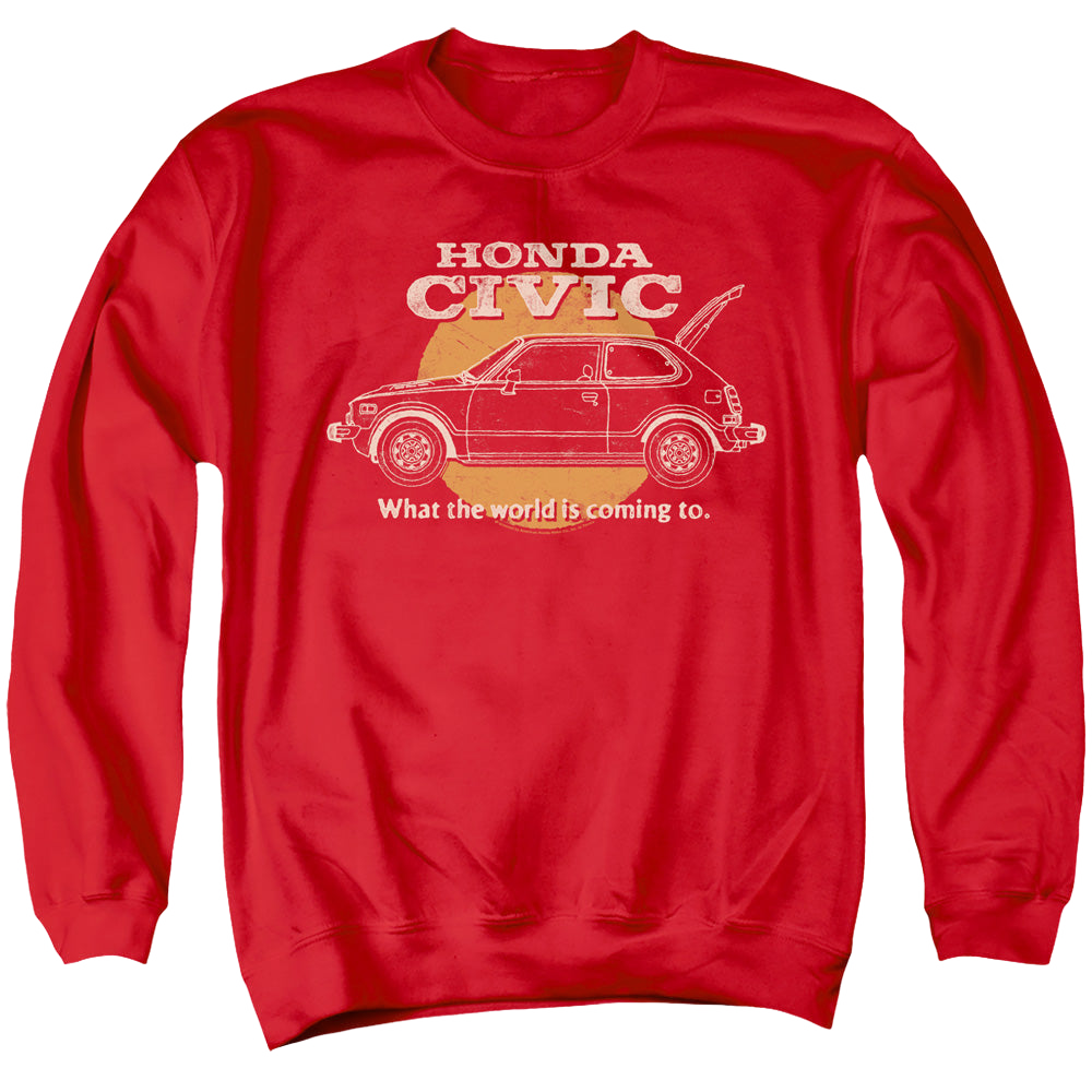 Honda Civic Coming World - Men's Crewneck Sweatshirt Men's Crewneck Sweatshirt Honda