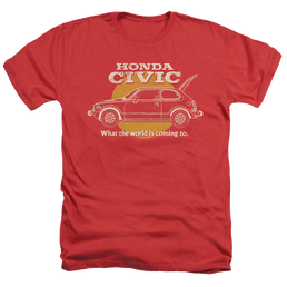 Honda Civic Coming World - Men's Heather T-Shirt Men's Heather T-Shirt Honda