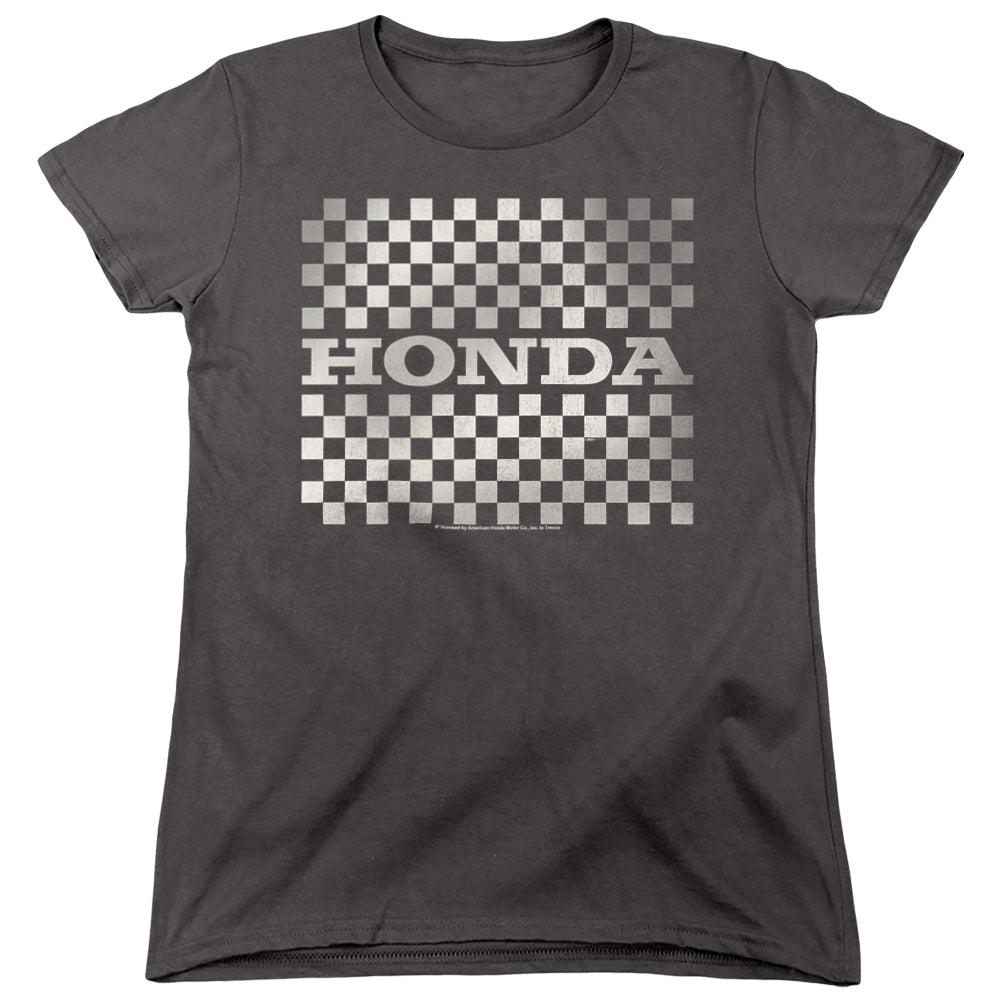 Honda Checkers Logo - Women's T-Shirt Women's T-Shirt Honda