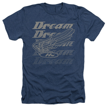 Navy men's heather t-shirt with Honda Motorcycles Dreamer graphic