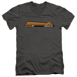 Honda Mini-Trail 50 Stripe - Men's V-Neck T-Shirt Men's V-Neck T-Shirt Honda