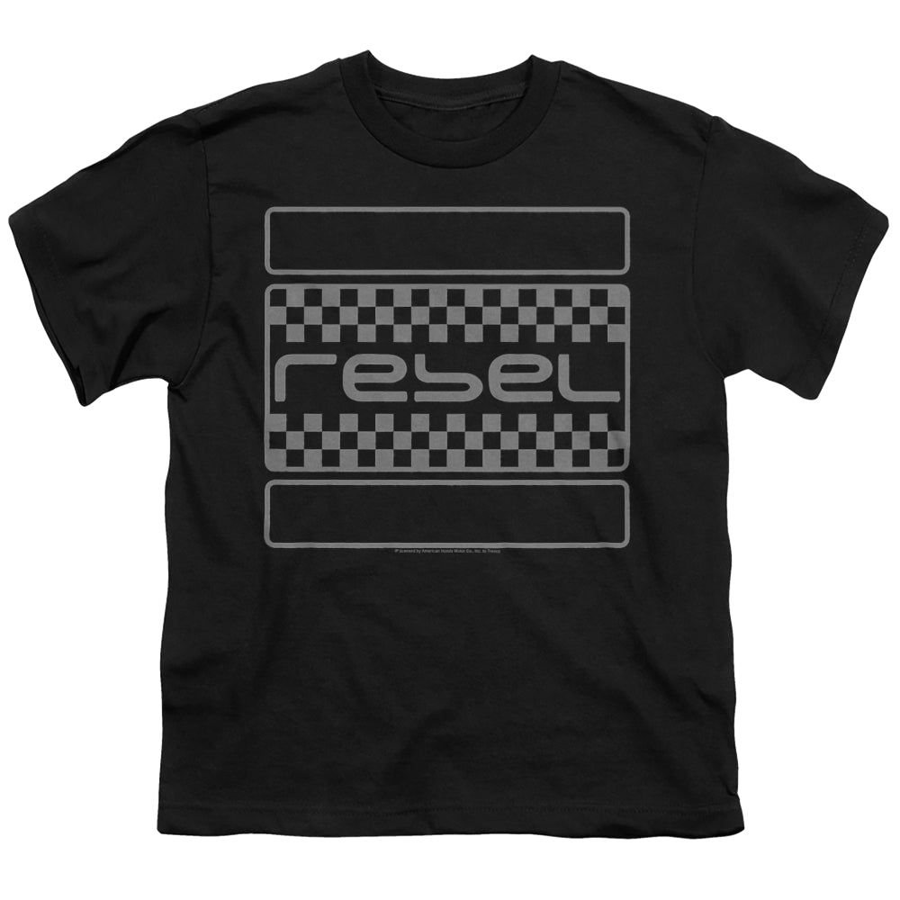 Honda Rebel Checkers Grey - Youth T-Shirt Youth T-Shirt (Ages 8-12) Honda