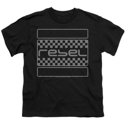 Honda Rebel Checkers Grey - Youth T-Shirt Youth T-Shirt (Ages 8-12) Honda