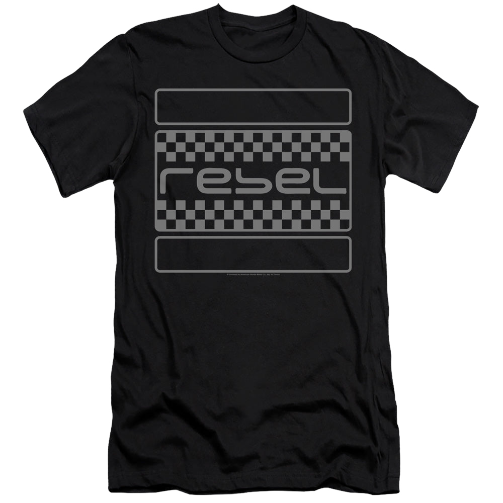 Honda Rebel Checkers Grey - Men's Premium Slim Fit T-Shirt Men's Premium Slim Fit T-Shirt Honda