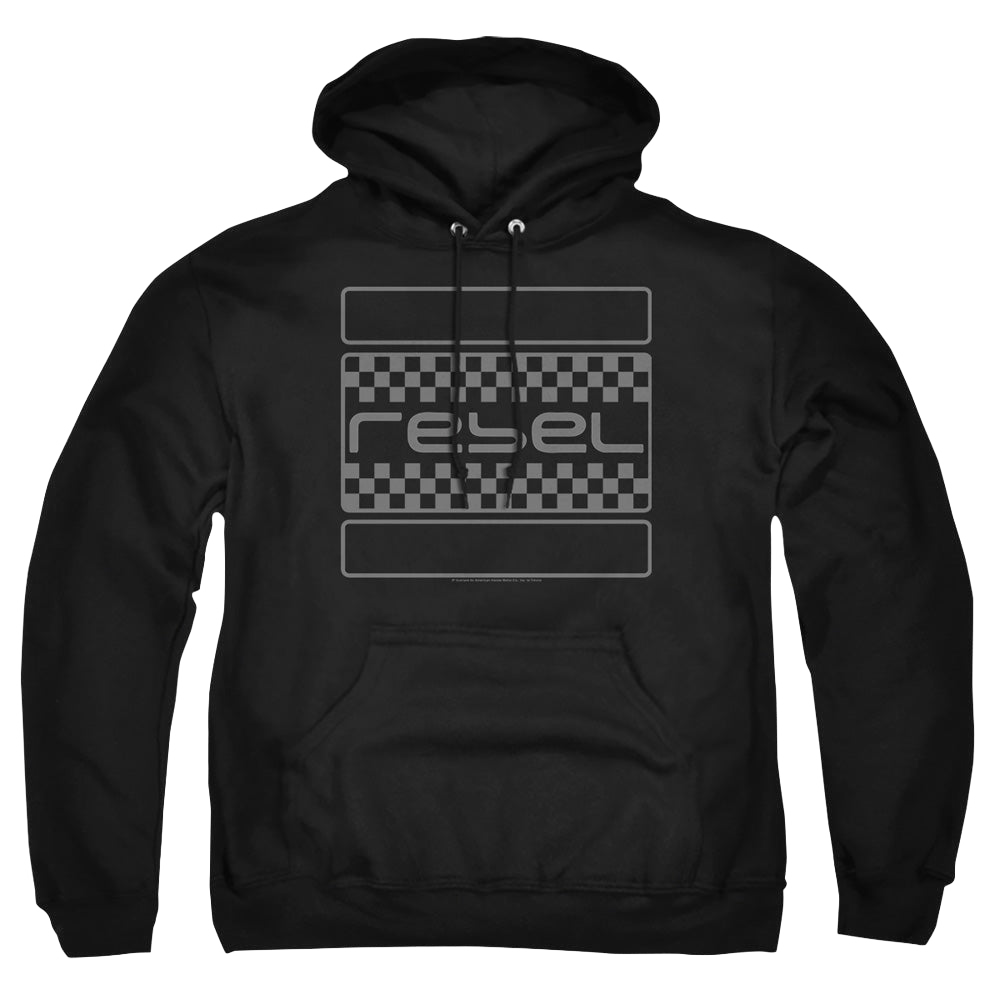 Honda Rebel Checkers Grey - Pullover Hoodie Pullover Hoodie Honda