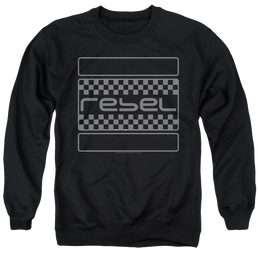 Honda Rebel Checkers Grey - Men's Crewneck Sweatshirt Men's Crewneck Sweatshirt Honda