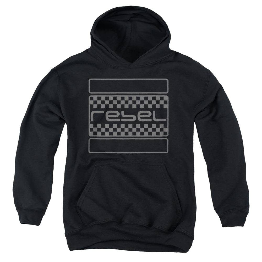 Honda Rebel Checkers Grey - Youth Hoodie Youth Hoodie (Ages 8-12) Honda