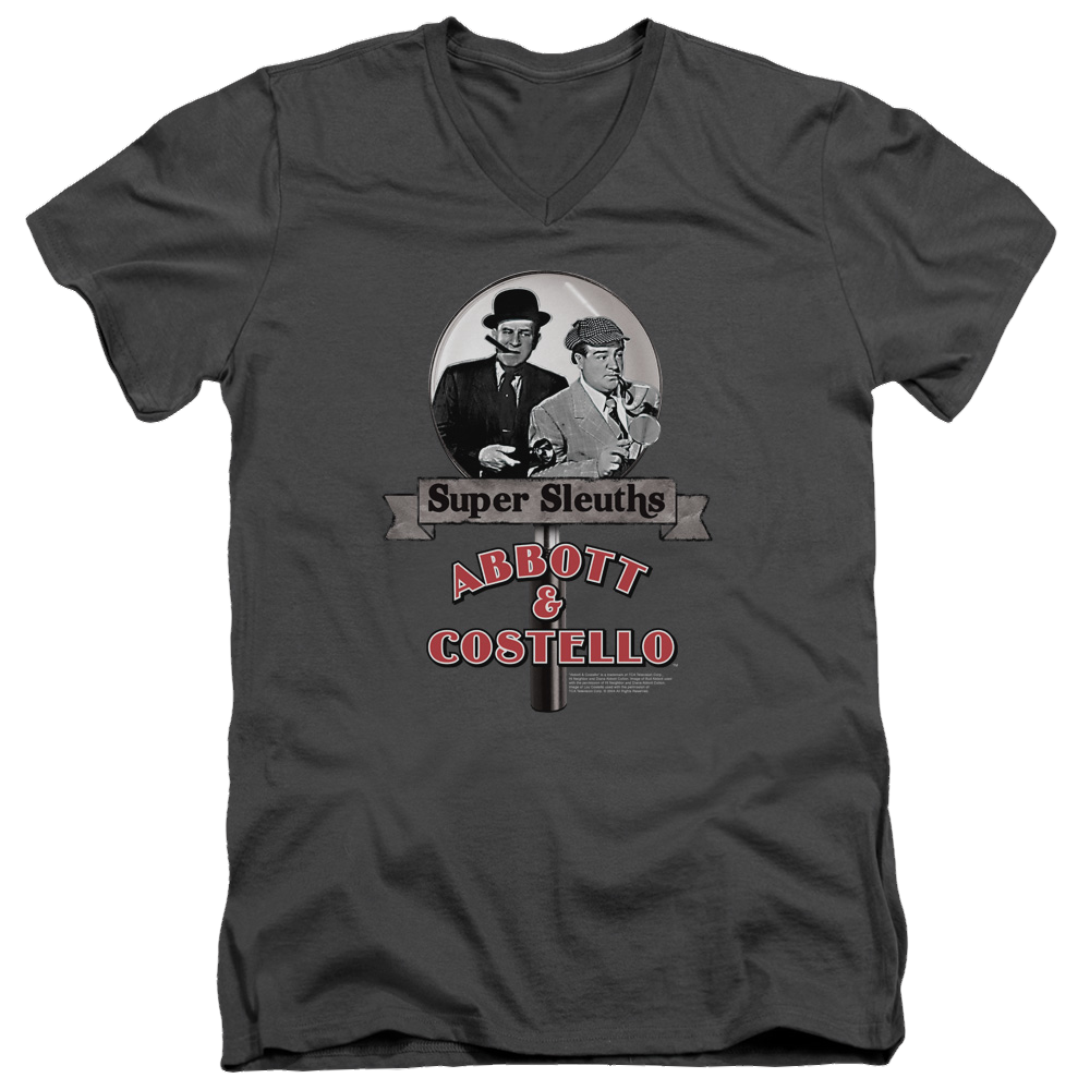 Abbott and Costello Super Sleuths - Men's V-Neck T-Shirt Men's V-Neck T-Shirt Abbott and Costello   