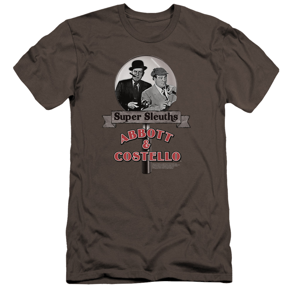 Abbott and Costello Super Sleuths - Men's Premium Slim Fit T-Shirt Men's Premium Slim Fit T-Shirt Abbott and Costello   