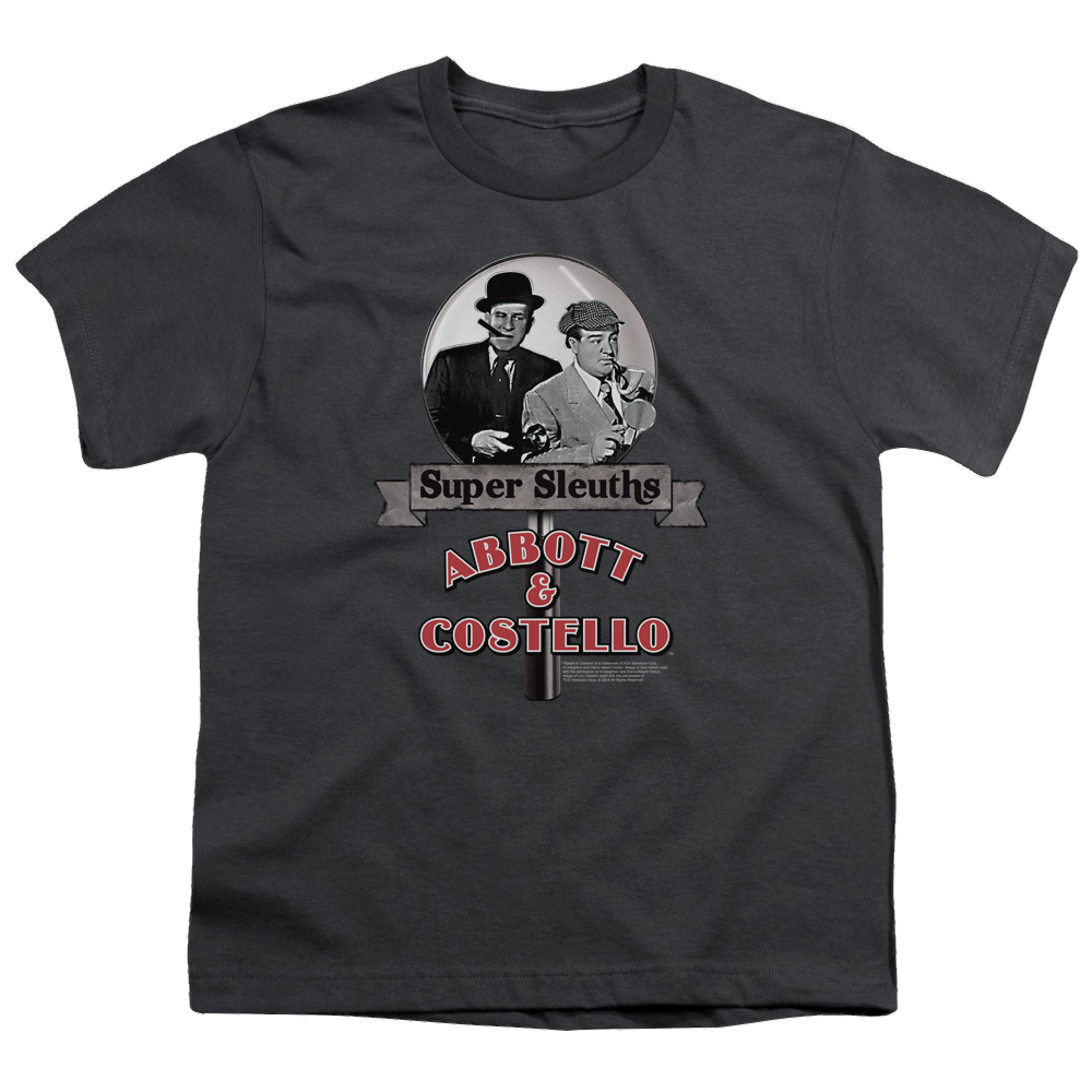 Abbott and Costello Super Sleuths - Youth T-Shirt (Ages 8-12) Youth T-Shirt (Ages 8-12) Abbott and Costello   