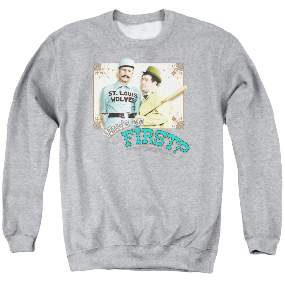 Abbott and Costello Whos On First - Men's Crewneck Sweatshirt Men's Crewneck Sweatshirt Abbott and Costello   