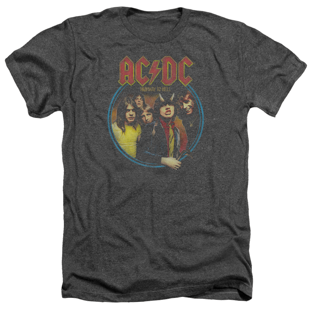 AC/DC Highway To Hell - Men's Heather T-Shirt Men's Heather T-Shirt ACDC   