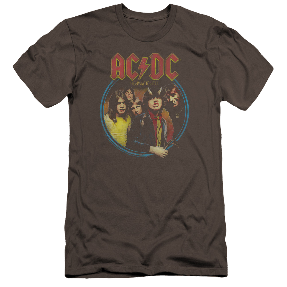 AC/DC Highway To Hell - Men's Premium Slim Fit T-Shirt Men's Premium Slim Fit T-Shirt ACDC   