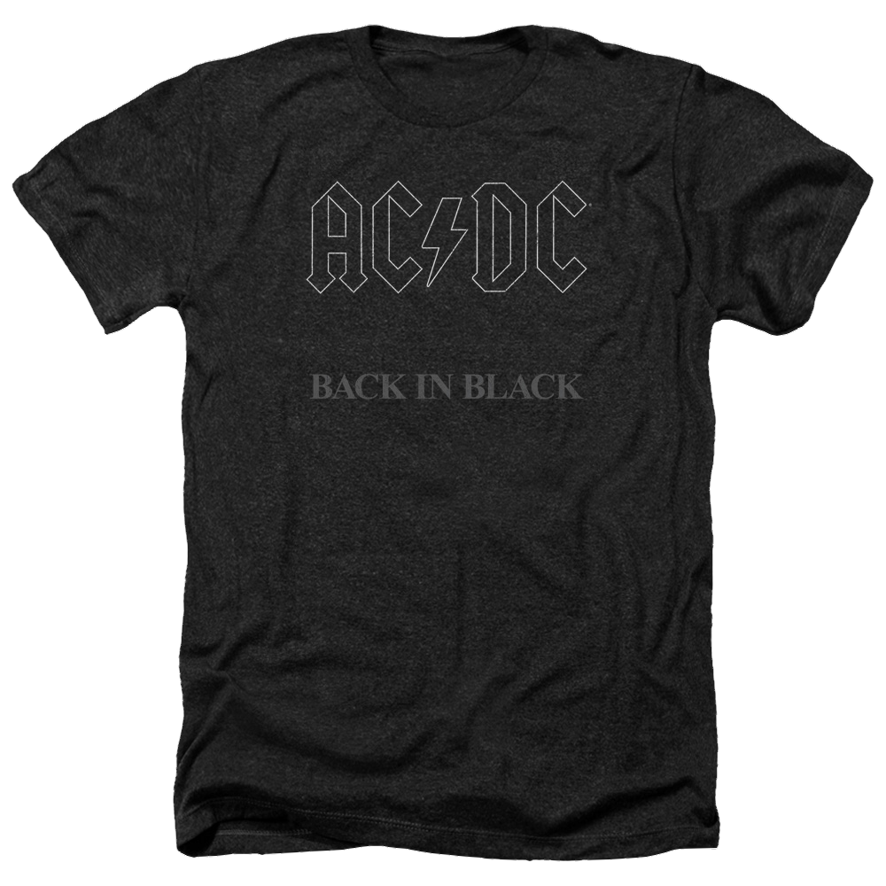 AC/DC Back In Black - Men's Heather T-Shirt Men's Heather T-Shirt ACDC   