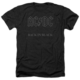 AC/DC Back In Black - Men's Heather T-Shirt Men's Heather T-Shirt ACDC   