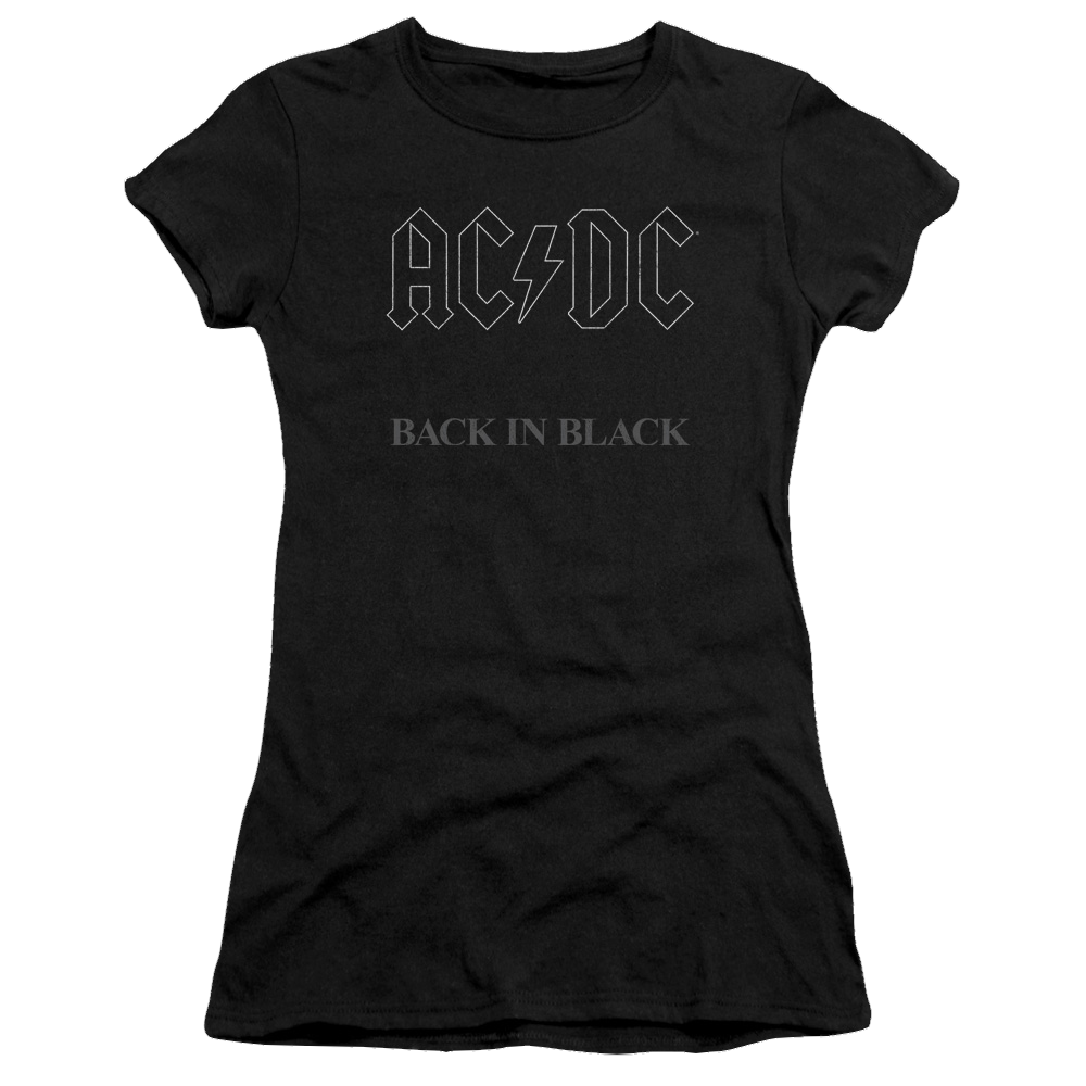 AC/DC Back In Black - Juniors T-Shirt Juniors T-Shirt ACDC   