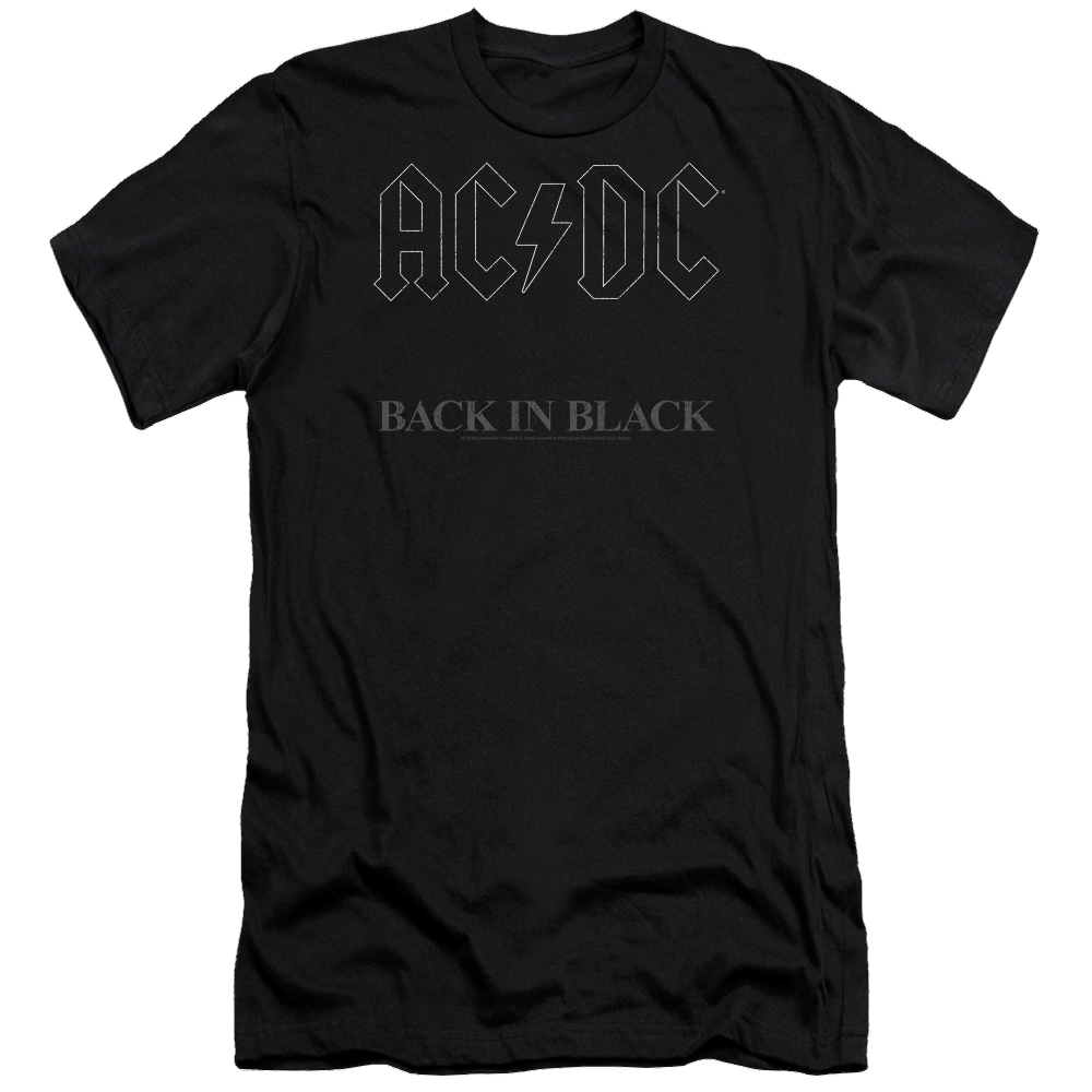 AC/DC Back In Black - Men's Premium Slim Fit T-Shirt Men's Premium Slim Fit T-Shirt ACDC   