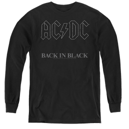 Acdc Back In Black - Youth Long Sleeve T-Shirt Youth Long Sleeve T-Shirt ACDC   