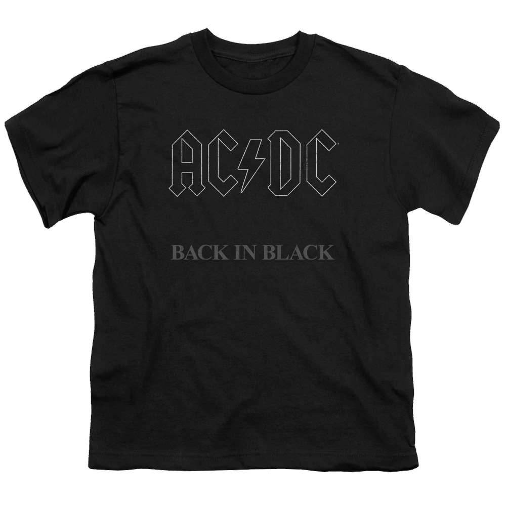 AC/DC Back In Black - Youth T-Shirt (Ages 8-12) Youth T-Shirt (Ages 8-12) ACDC   