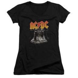 ACDC Acdc Hells Bells - Juniors V-Neck T-Shirt Juniors V-Neck T-Shirt ACDC   