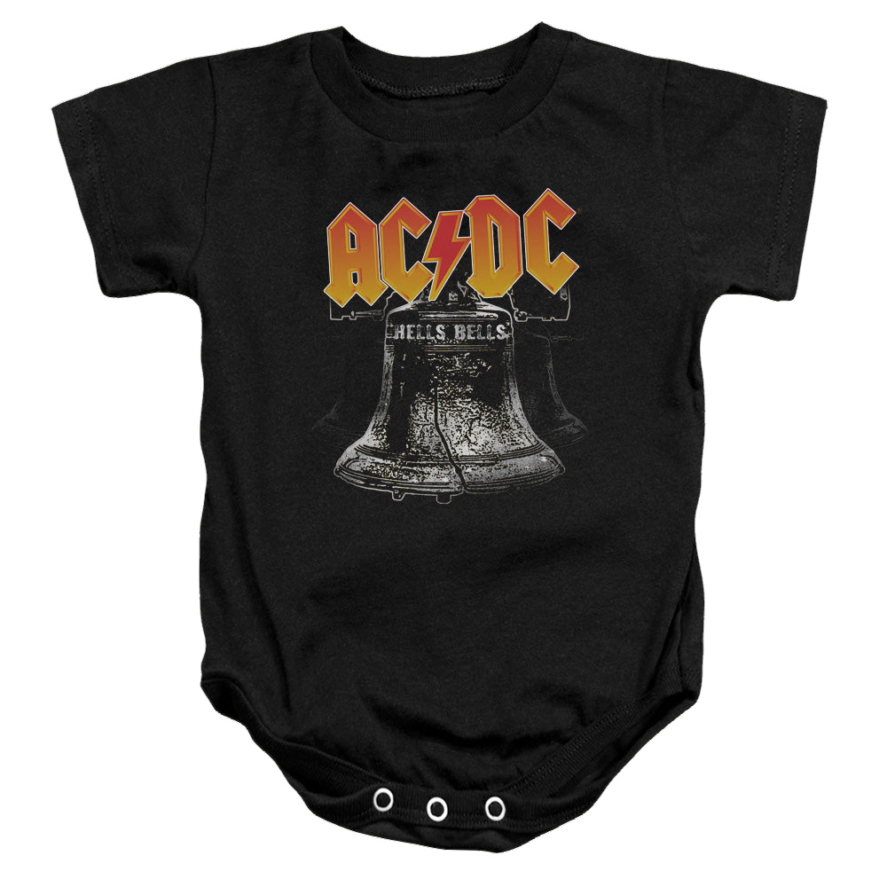 ACDC Acdc Hells Bells - Baby Bodysuit Baby Bodysuit ACDC   