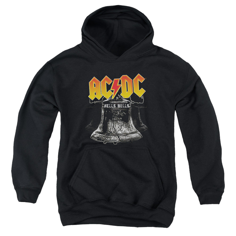 ACDC Acdc Hells Bells - Youth Hoodie Youth Hoodie (Ages 8-12) ACDC   