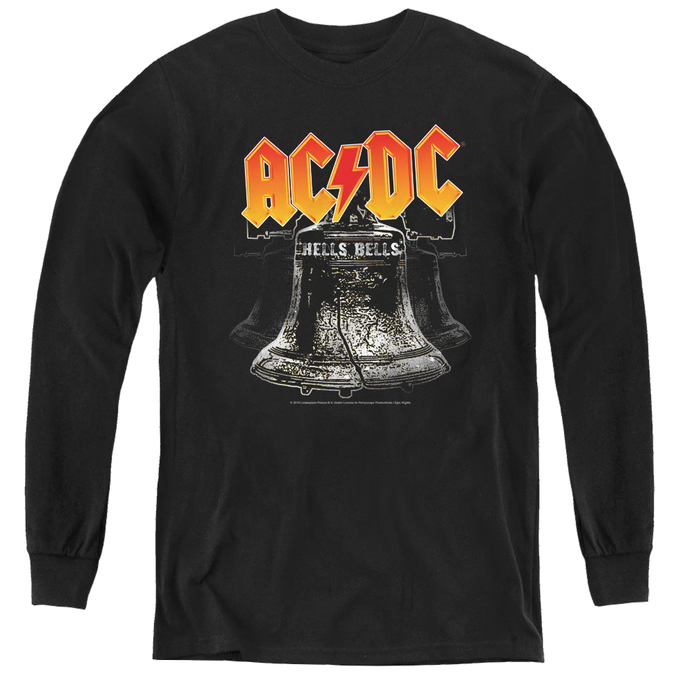 ACDC Acdc Hells Bells - Youth Long Sleeve T-Shirt Youth Long Sleeve T-Shirt ACDC   