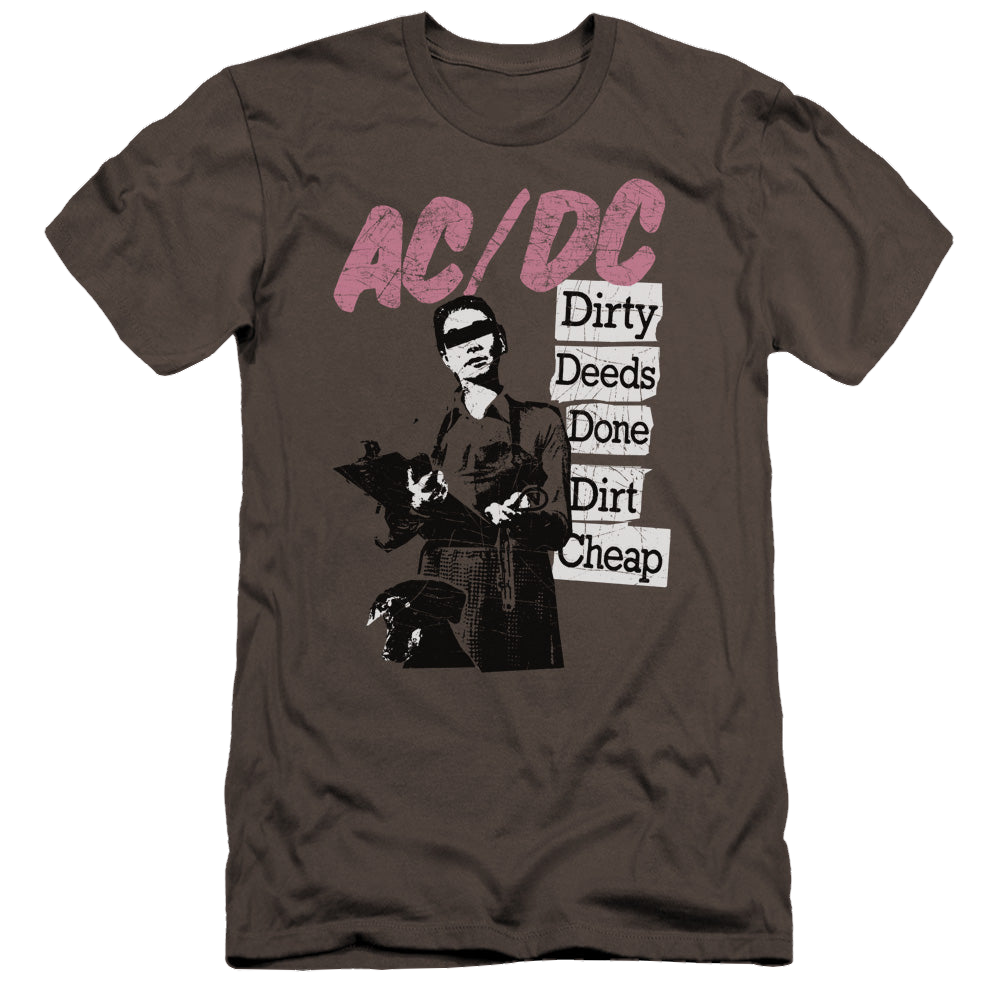 ACDC Acdc Dirty Deeds - Men's Premium Slim Fit T-Shirt Men's Premium Slim Fit T-Shirt ACDC   