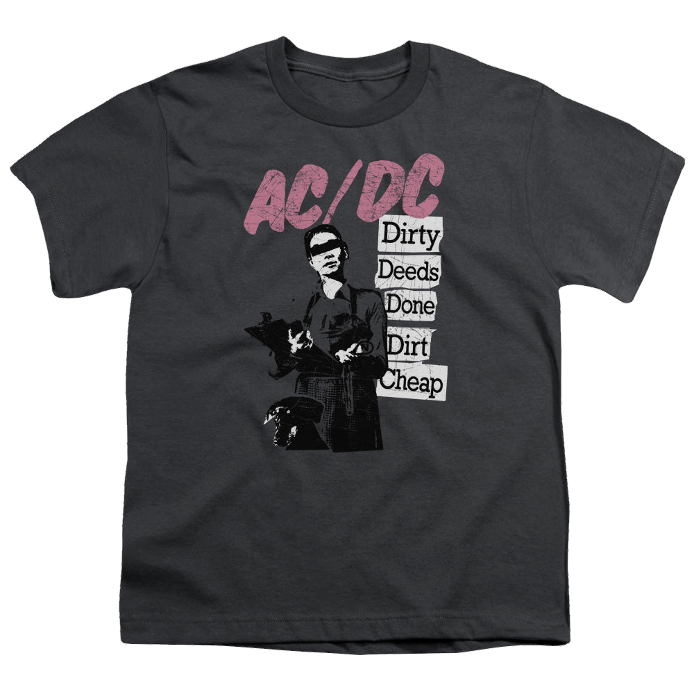 ACDC Acdc Dirty Deeds - Youth T-Shirt Youth T-Shirt (Ages 8-12) ACDC   