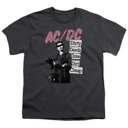 ACDC Acdc Dirty Deeds - Youth T-Shirt Youth T-Shirt (Ages 8-12) ACDC   