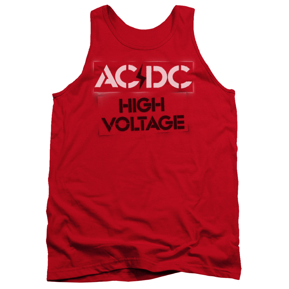 AC/DC High Voltage Stencil Men's Tank Men's Tank ACDC   