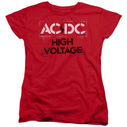 AC/DC High Voltage Stencil - Women's T-Shirt Women's T-Shirt ACDC   