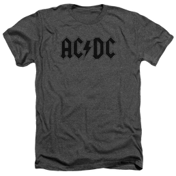 AC/DC Worn Logo - Men's Heather T-Shirt Men's Heather T-Shirt ACDC   