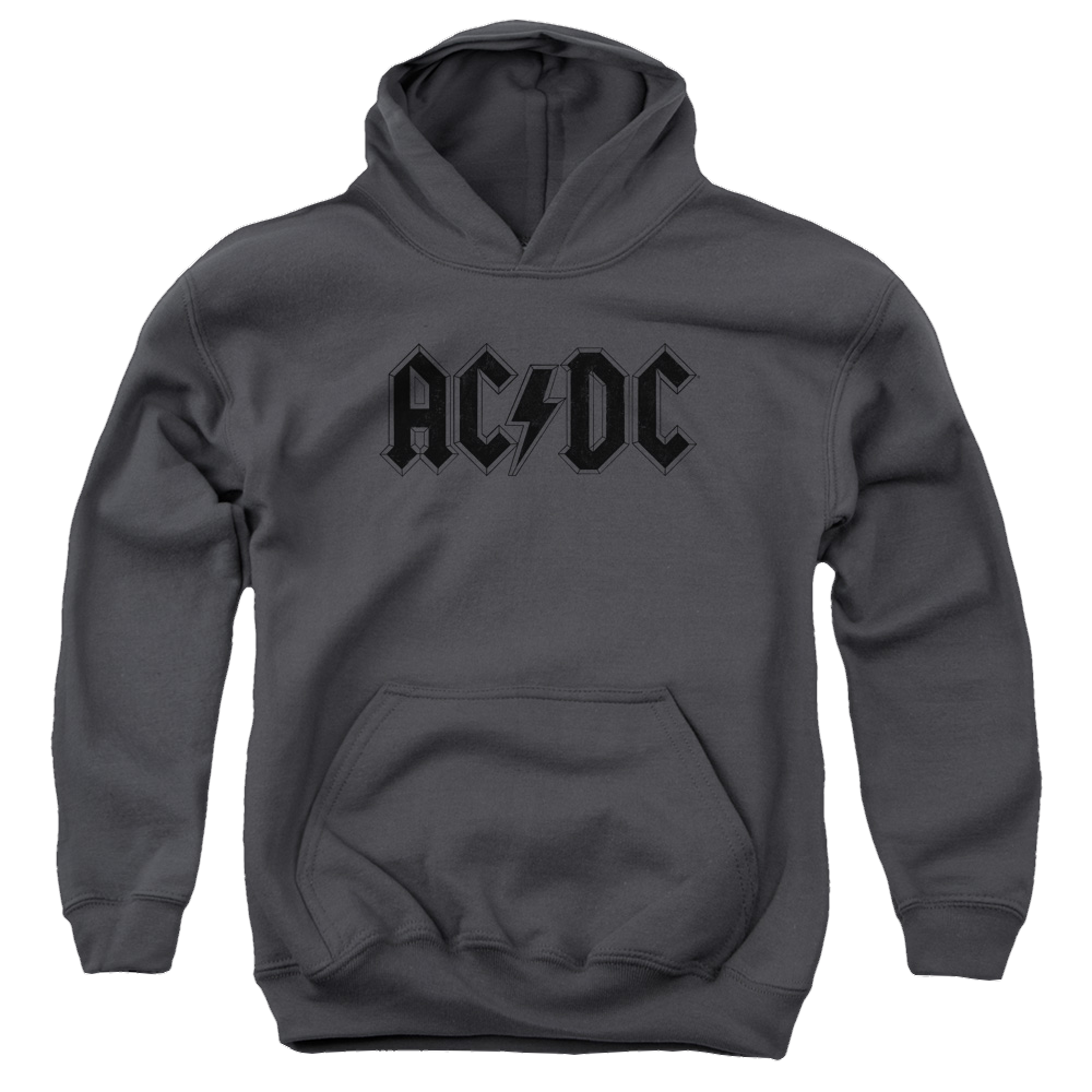 AC/DC Worn Logo - Youth Hoodie (Ages 8-12) Youth Hoodie (Ages 8-12) ACDC   