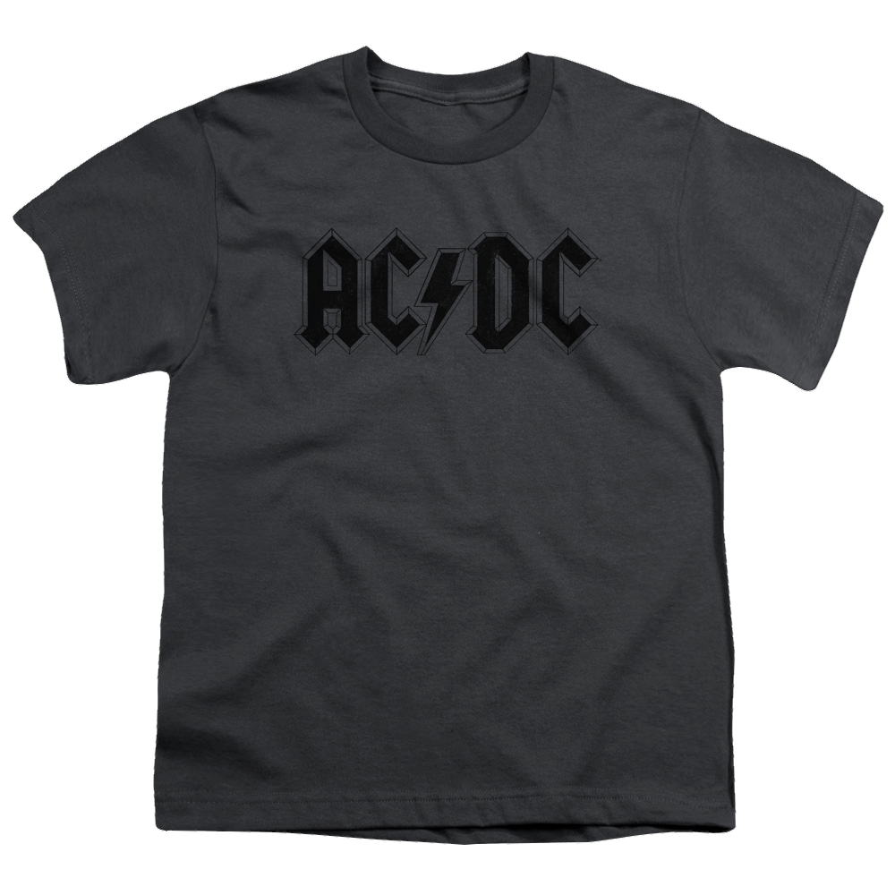 AC/DC Worn Logo - Youth T-Shirt (Ages 8-12) Youth T-Shirt (Ages 8-12) ACDC   
