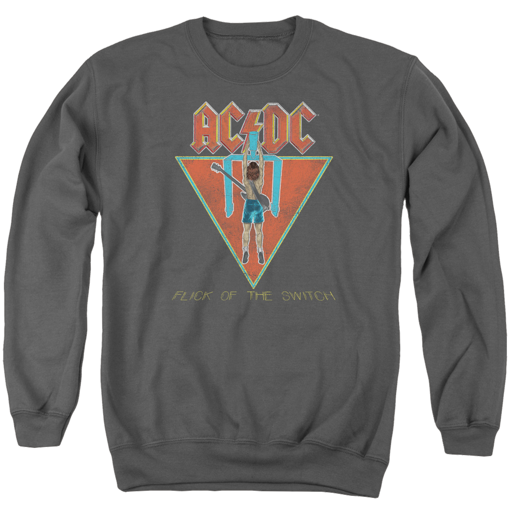 AC/DC Flick Of The Switch - Men's Crewneck Sweatshirt Men's Crewneck Sweatshirt ACDC   