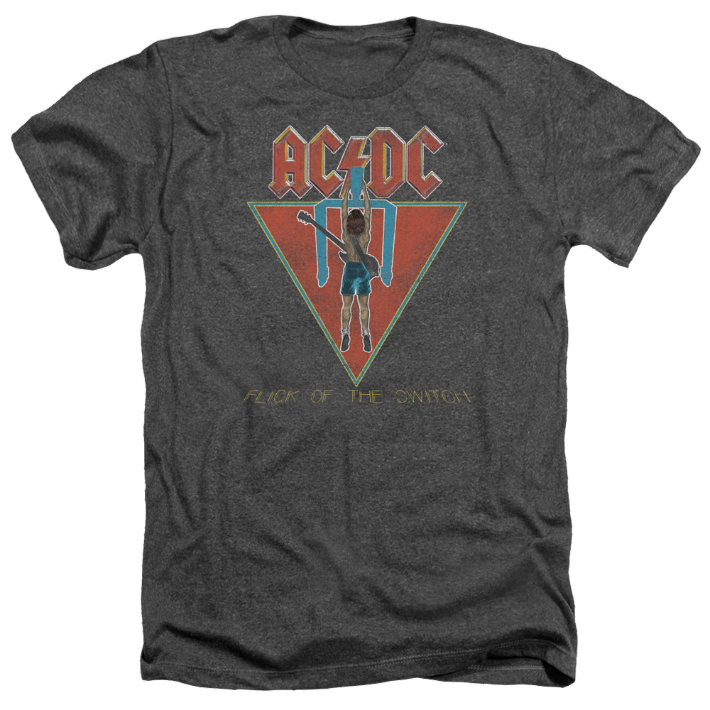 AC/DC Flick Of The Switch - Men's Heather T-Shirt Men's Heather T-Shirt ACDC   