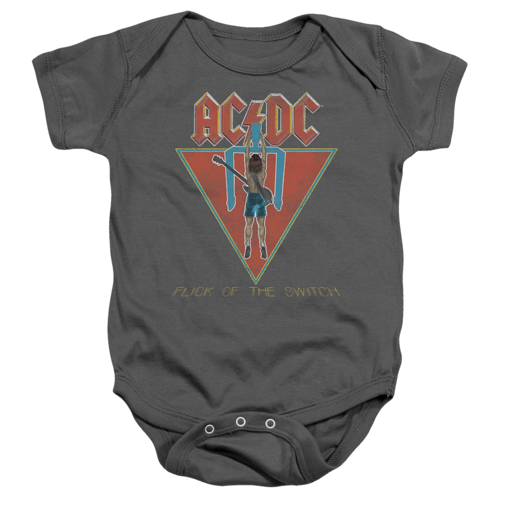 AC/DC Flick Of The Switch - Baby Bodysuit Baby Bodysuit ACDC   