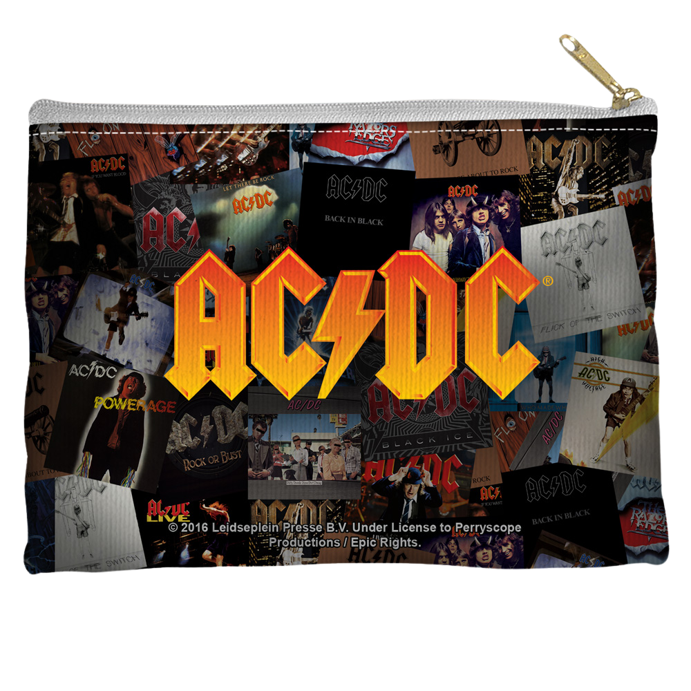 Acdc - Albums Straight Bottom Pouch Straight Bottom Accessory Pouches ACDC   