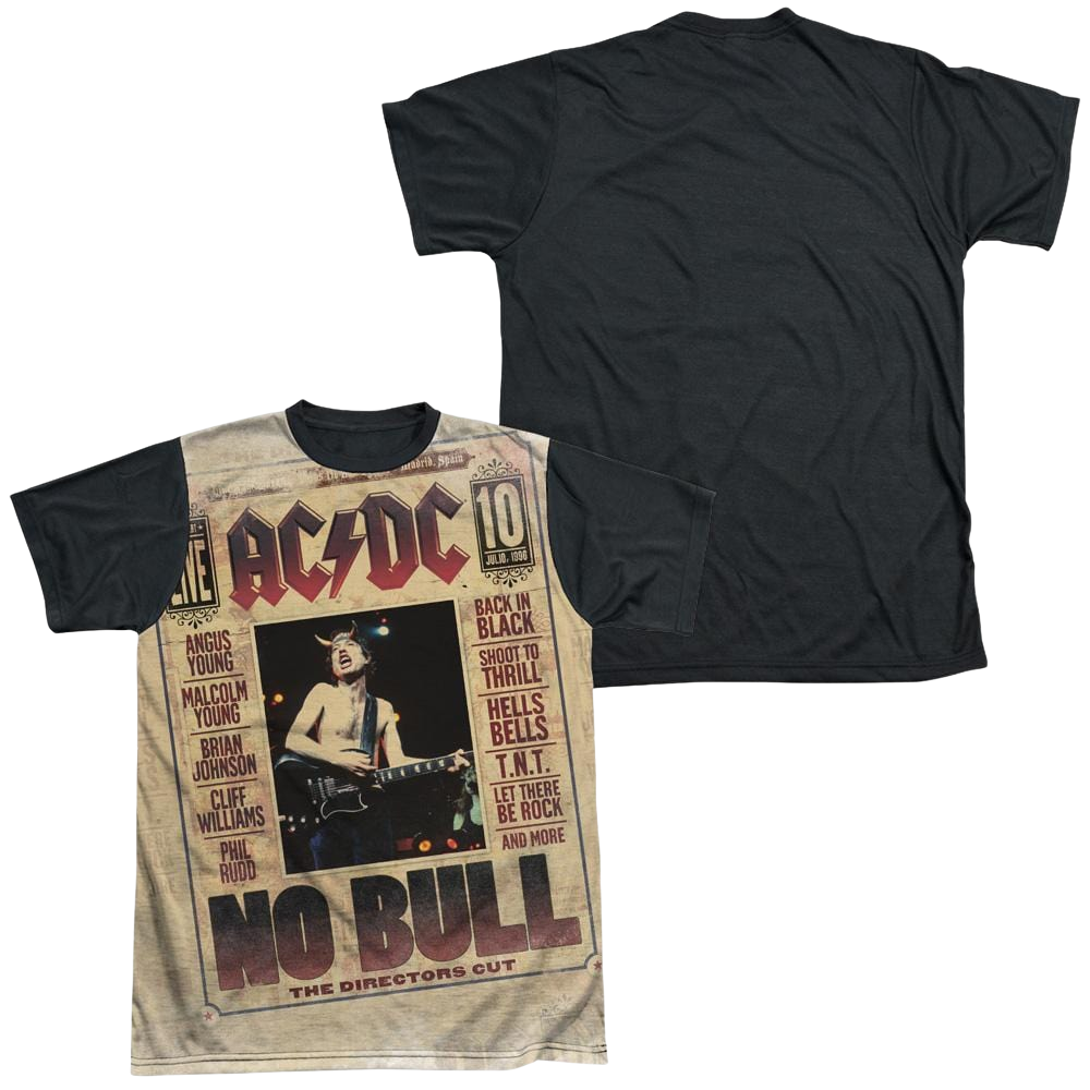 AC/DC No Bull - Men's Black Back T-Shirt Men's Black Back T-Shirt ACDC   