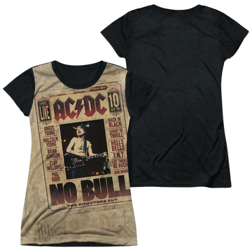 AC/DC No Bull - Juniors Black Back T-Shirt ACDC
