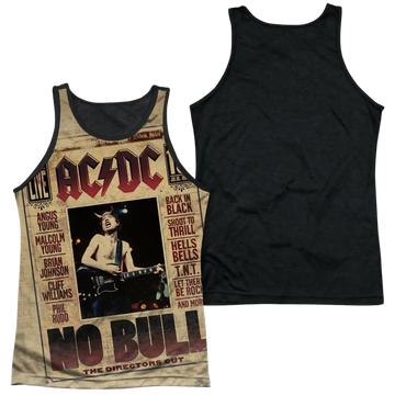 AC/DC No Bull men's black back tank
