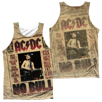 AC/DC No Bull men's all-over print tank