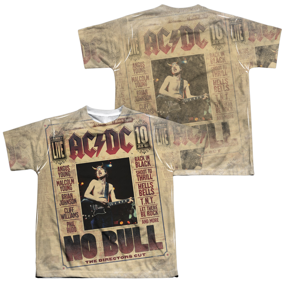 AC/DC No Bull - Youth All-Over Print T-Shirt (Ages 8-12) Youth All-Over Print T-Shirt (Ages 8-12) ACDC   